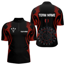 Load image into Gallery viewer, Custom Men's Darts Shirt With Red And Darkness Dartboards, Darts Team Jersey NYN0297