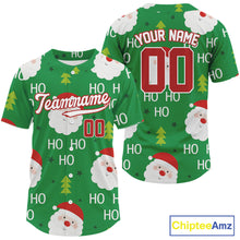Load image into Gallery viewer, Custom Merry Christmas Baseball Jersey For Men Youth Baseball Jersey, Winter Xmas Gifts NYN1282