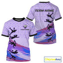 Load image into Gallery viewer, Custom Brush Purple Pickleball League Jerseys Pickleball Paddle League Shirts For Women NYN2134