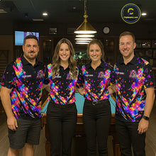 Load image into Gallery viewer, Personalized Colorful Paint Billiard Ball Shirt For Men Custom Billiard Pool Team Jersey NYN3225