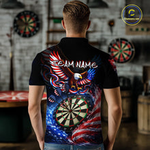 Load image into Gallery viewer, Eagle Dartboard US Flag Freedom Darts Polo Shirt Personalized Patriotic Men Dart Jerseys NYN2527