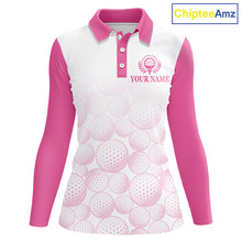 Load image into Gallery viewer, Pink Ribbon Breast Cancer Awareness Womens Polo Shirt Custom US Flag Patriotic Golf Shirt For Women NYN3099