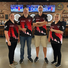 Load image into Gallery viewer, Personalized Wolf-Head Dart Arrows Red Dart Polo Shirt For Men Dart Team Jerseys NYN2284