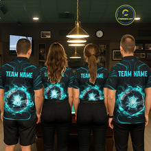 Load image into Gallery viewer, Turquoise Smokes Pool 8 Ball Billiard Shirts For Men Custom Cue Billiard Team Jerseys NYN2290