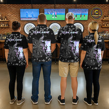 Load image into Gallery viewer, Bull &amp; Dartboard Custom Grunge Men's Darts Polo Shirt Holographic Darts Team Jersey NYN2353