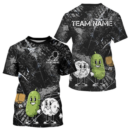 Custom Pickle And Ball Funny Pickleball Ball T-Shirt For Men Outfits Pickleball Jerseys NYN2487