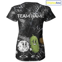 Load image into Gallery viewer, Custom Pickle And Ball Funny Pickleball Ball T-Shirt For Women Outfits Pickleball Jerseys NYN2487