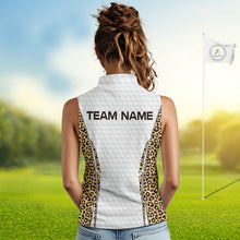Load image into Gallery viewer, Camouflage Pattern Golf Ball Womens Golf Sleeveless Polo Shirts Custom Golf Team Clothing Golf Gifts For Women NYN2836