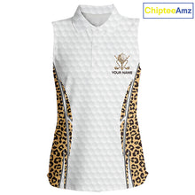 Load image into Gallery viewer, Camouflage Pattern Golf Ball Womens Golf Sleeveless Polo Shirts Custom Golf Team Clothing Golf Gifts For Women NYN2836