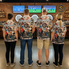 Load image into Gallery viewer, Grunge Graffiti Funny Friends And Beer Women Darts Shirt Custom Polo 1/4 Zip Team Darts Jersey NYN3243