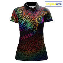 Load image into Gallery viewer, Colorful Rainbow Tribal Billiard Jersey For Women 8 Ball Billiard Uniform Billiard Team Shirts NYN2922