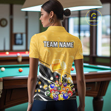 Load image into Gallery viewer, Funny Beer And Pool Balls Billiard Team Shirt For Women Custom Billiard Polo &amp; 1/4 Zip Attire NYN2477
