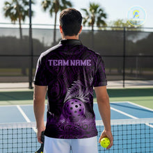 Load image into Gallery viewer, Custom Blue Tribal Pattern Flame Pickleball 3D Ball Jerseys Men Pickleball League Shirts NYN2227