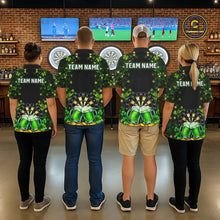 Load image into Gallery viewer, Cheer Beer &amp; Play Dartboard Shamrock Men Darts Polo Shirt Custom St Patrick's Day Darts Jersey NYN2534