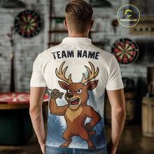 Load image into Gallery viewer, Custom Icy Brown Deer Dart Arrow Dart Team Men Polo Shirt Funny Dart Jerseys NYN1539