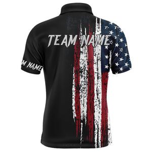 American flag bowling shirt for men custom bowling jersey for team Patriots bowlers shirt BL01