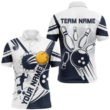 Load image into Gallery viewer, Personalized Bowling Shirt for Men Bowling Team League Polo Shirt for Men QZT408