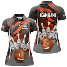 Load image into Gallery viewer, Custom Camo Bowling Shirt Women Bowling Team Jersey Polo Short Sleeves QZT457