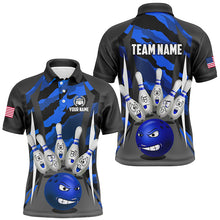 Load image into Gallery viewer, Custom Camo Bowling Shirt Men Bowling Team Jersey Polo Short Sleeves Muticolor QZT457