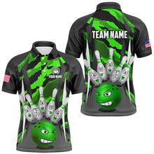 Load image into Gallery viewer, Custom Camo Bowling Shirt Men Bowling Team Jersey Polo Short Sleeves Muticolor QZT457