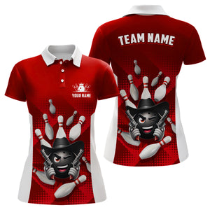 Personalized Funny Bowling Shirt Bowling Jersey for Women Polo Bowling Team League QZT409