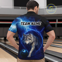 Load image into Gallery viewer, Custom Bowling Shirts for Men Thunder Bowling Jerseys Bowling Team League Polo &amp; Quarter-Zip QZT704