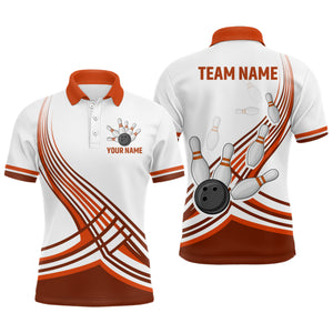 Personalized Men's Bowling Jersey Polo Bowling Team Shirts Bowling Gifts QZT502