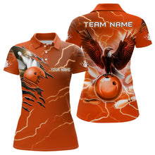 Load image into Gallery viewer, Personalized Women Polo Eagle Bowling Shirts Bowling Team League QZT437