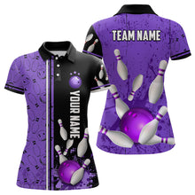 Load image into Gallery viewer, Custom Women Bowling Team Shirts Polo Bowling Jersey Bowling League Muticolor QZT474