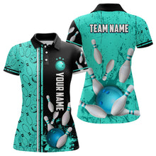 Load image into Gallery viewer, Custom Women Bowling Team Shirts Polo Bowling Jersey Bowling League Muticolor QZT474