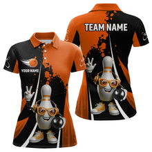 Load image into Gallery viewer, Custom Funny Bowling Shirts for Women Music Bowling Team Jersey Polo League QZT478