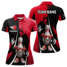 Load image into Gallery viewer, Custom Funny Bowling Shirts for Women Music Bowling Team Jersey Polo League QZT478