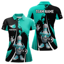 Load image into Gallery viewer, Custom Funny Bowling Shirts for Women Music Bowling Team Jersey Polo League QZT478