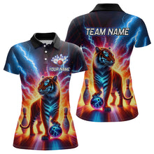 Load image into Gallery viewer, Custom Tiger Bowling Jersey Thunder Bowling Team Shirt Polo Bowling for Men Women QZT637