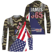 Load image into Gallery viewer, American Bicycle Motocross Jersey UPF30+ Personalized Patriotic BMX Racing Off-Road BMX Life Extreme Jersey| LUT08