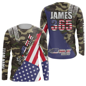 American Bicycle Motocross Jersey UPF30+ Personalized Patriotic BMX Racing Off-Road BMX Life Extreme Jersey| LUT08