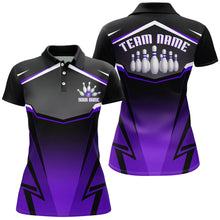 Load image into Gallery viewer, Custom Bowling Shirt for Women Bowling Jersey Bowling Team League Polo Shirt QZT140