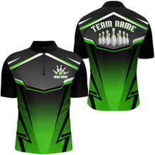 Load image into Gallery viewer, Custom Bowling Shirt for Men Bowling Jersey Bowling Team League Quarter-Zip Shirt QZT140
