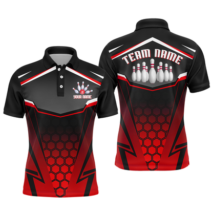 Personalized Bowling Shirt Multicolor Bowling Team League Men Bowling Jersey Polo Shirt Unisex QZT265