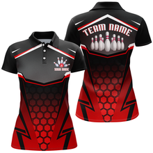 Load image into Gallery viewer, Personalized Bowling Shirt Bowling Team League Women Bowling Jersey Polo Shirt Unisex QZT265