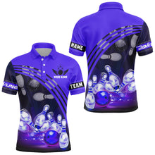 Load image into Gallery viewer, Custom Bowling Shirt for Men Bowling Jersey Bowling Team League Polo Shirt QZT45