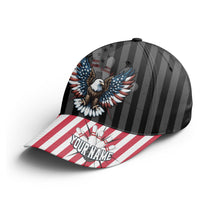 Load image into Gallery viewer, Personalized Bowling 3D Cap, Custom Bowling Hat for Men Women, Bowling Pin &amp; Ball Cap with Name CHT01-7