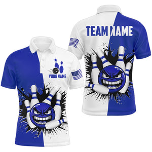 Personalized Funny Bowling Shirts for Men Polo Bowling Team Jersey QZT414