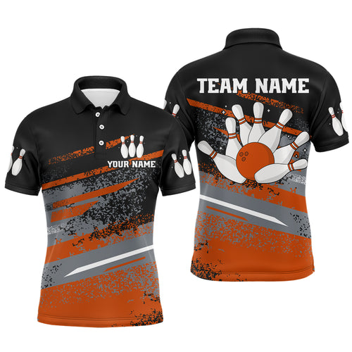 Personalized Men's Bowling Jersey Polo Bowling Team Shirts Bowling Gifts QZT501