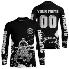Load image into Gallery viewer, Custom Black &amp; White Quad Bike Jersey Upf30+ Motocross Shirt for Men Women Youth ATV Extreme Off-Road MHT202