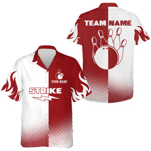 Custom Bowling Shirt for Men & Women Bowling Jersey Bowling Team League Hawaii Shirt QZT103