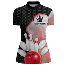 Load image into Gallery viewer, Personalized Bowling Shirt for Women Bowling Jersey Quarter Zip Shirt Unisex QZT284
