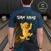 Load image into Gallery viewer, Funny Golden Retriever Dog Bowling Shirt for Men Custom Polo &amp; Quarter-Zip Bowling Team Jersey QZT760
