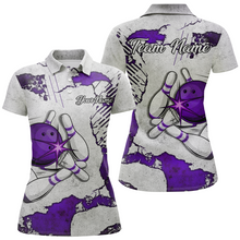 Load image into Gallery viewer, Personalized Unisex Bowling Jersey Polo Bowling Team Shirt for Women Bowler Gift QZT498
