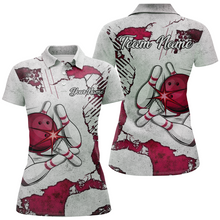 Load image into Gallery viewer, Personalized Unisex Bowling Jersey Polo Bowling Team Shirt for Women Bowler Gift QZT498